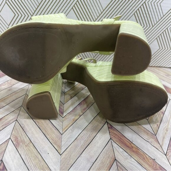 Guess Platform Block Heels Light Green Size‎ 8 sb - Picture 7 of 8